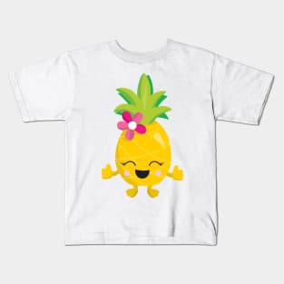 Cute Kawaii Pineapple Kids T-Shirt